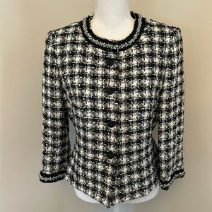 Tahari Arthur Levine Tweed Jacket